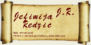 Jefimija Redžić vizit kartica
